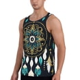 thumbnail image 2 of KLL Boho Dreamcatcher Print Men's Muscle Gym Workout Stringer Tank Tops Bodybuilding Fitness T-Shirts Tank Tops Men-3X-Large, 2 of 7