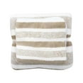 thumbnail image 1 of Juego de toallas de baño de terciopelo coral | Toallas de rayas de 2 piezas con alta absorción | Gruesas y suaves para baño, gimnasio y spa | Regalo para bodas y fiestas, 1 of 1