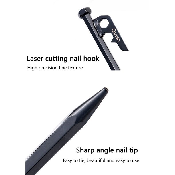 Estacas de acero resistente Qvien Para tienda de campaña 20 cm Likrtyny
