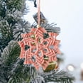 thumbnail image 4 of Christmas Tree Ornaments, Hand-Woven Snowflake Decorations, Five-Pointed Star Wall Hanging for Holiday Festive Decor, Premium Woven Pendant, 4 of 9