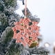 thumbnail image 4 of Adornos navideños, adornos navideños, regalos navideños, colgante pequeño tejido a mano de Navidad, copo de nieve, estrella de cinco puntas, decoración para colgar en la pared, regalos navideños, un c, 4 of 6