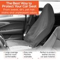 thumbnail image 6 of Trobo Seat Covers, Waterproof Anti-Slip Sweating Towel Breathable Car Seat Protector for Post Gym Workout, Running, Swimming, Beach and Hiking, Fits Most Vans, SUVs, Trucks, Travel Accessories, Grey, 6 of 7