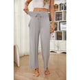 thumbnail image 4 of U2SKIIN Pajama Pants for Women, Soft High Waisted Drawstring Sleepwear Lightweight Pj Bottoms,(Light Grey Mel,2XL), 4 of 5