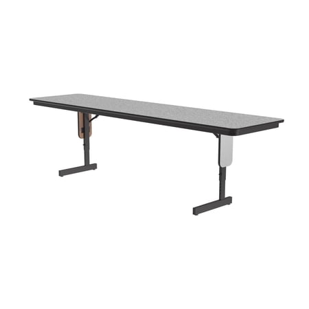 Correll SP 24x96 Adjustable Height Metal/Wood Folding Seminar Table in Gray