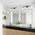 thumbnail image 4 of Classic 3-Light Wall Sconce Black Retro Vanity Lighting Minimalist Dome Lampshade Wall Light Fixture, 4 of 7