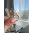 thumbnail image 5 of 3.00Ct Elongated Cushion Cut Moissanite Engagement Ring, Triple Eagle Claw & Pavé, 10K Yellow Gold, 5 of 8