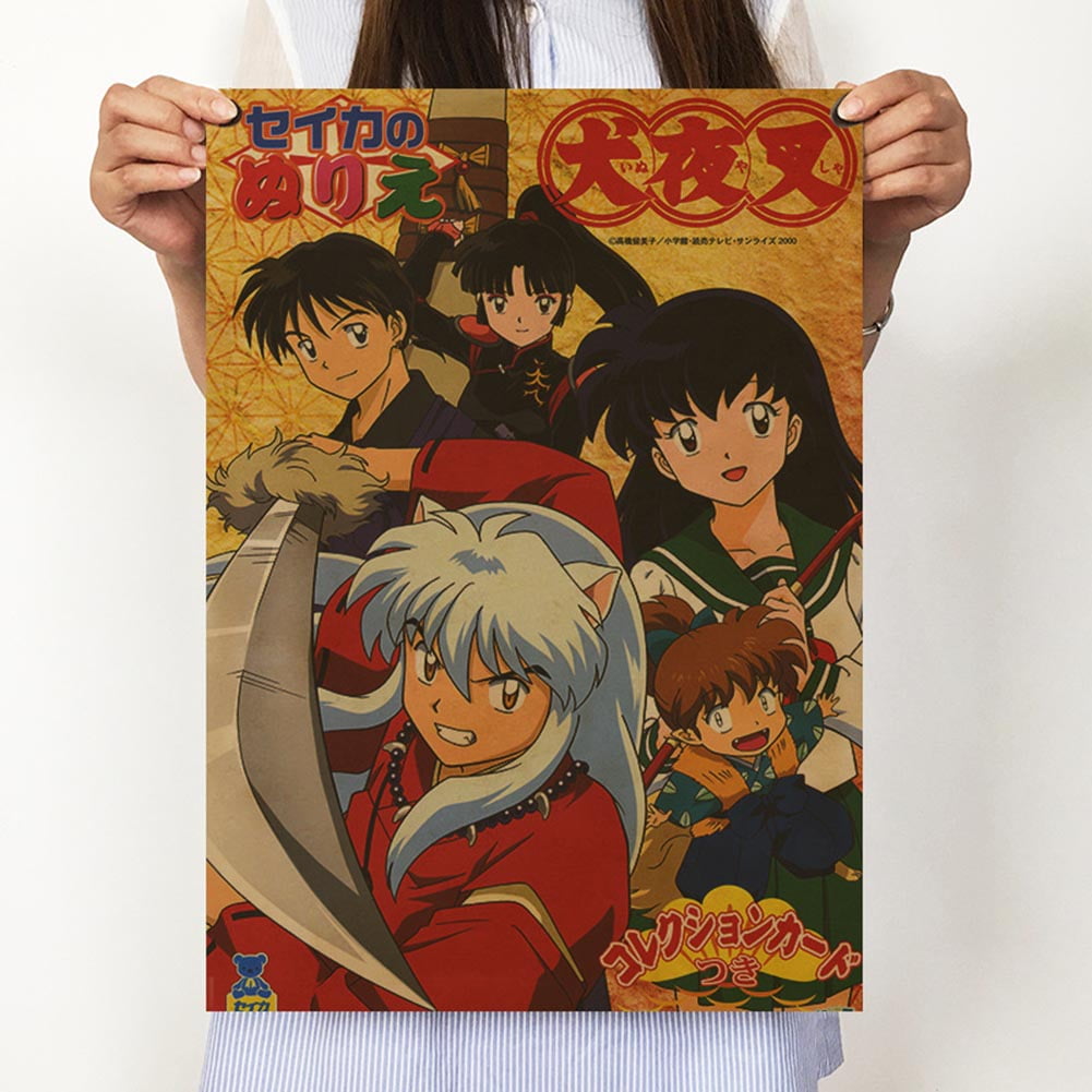 Cyan Oak House Inuyasha Poster Anime Character Poster Hanging Paintings Wall Art Kraft Paper Poster Walmart Com Walmart Com