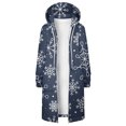 thumbnail image 3 of Puntoco-Chaqueta con capucha para mujer, suéter con capucha de manga holgada con estampado de Feliz Navidad, Chaqueta larga, liquidación de Navidad Puntoco Puntoco-1597, 3 of 6