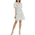 thumbnail image 4 of INSPIRE CHIC Women's Wear to Work&nbsp;Self Tie Waist Puff Sleeve Dots Print Dress, 4 of 6