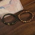 thumbnail image 5 of RSAMD Tibetan Beads Carve Mantra Bracelet Men Vintage Buddhist Meditation Jewelry-Style-18, 5 of 9