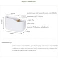 thumbnail image 3 of SUNFICON Adhesive 2-Compartment Desktop Organizer & Pencil Holder White, 3 of 10