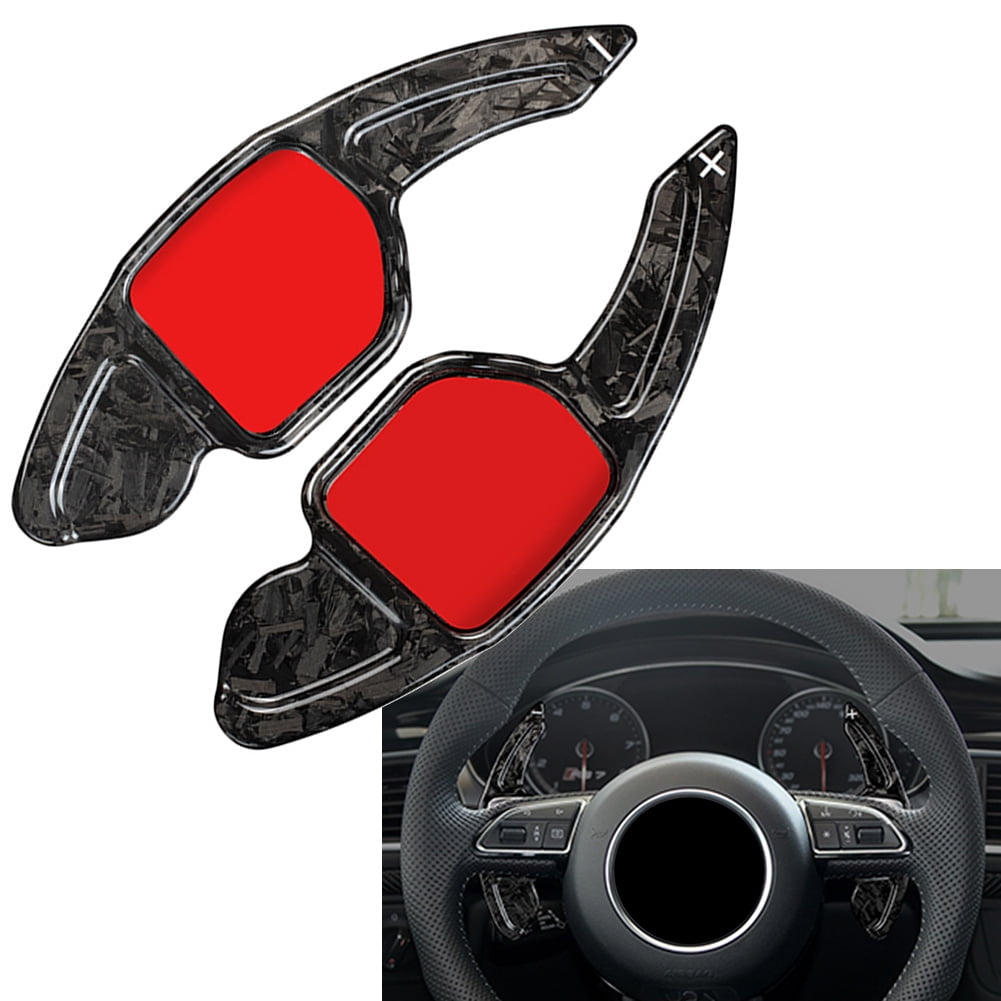 BFY Forged Carbon Fiber Car Steering Wheel Paddle Shifter Extension For Audi  A3 A5 A6L A7 A8 S5 S6 S7 S8 TTS RS3 RS6 Q3 Q5 Q7 TT 