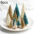 thumbnail image 5 of Monfince 8/24pcs Small Christmas Tree,Mini Christmas Tree, Mini Pine Tree, Bottle Brush Fake Trees with Wooden Base for Tabletop Decorative(4 Sizes), 5 of 8