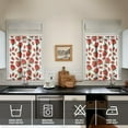 thumbnail image 4 of Kitchen Curtains 36 Inch Short - 3 Panel Set Strawberry Print, Rod Pocket Window Curtains 100% Polyester, Cute Fruit Valance for Farmhouse, Cafe, Living Room, Bedroom, Easy Wash, 4 of 6