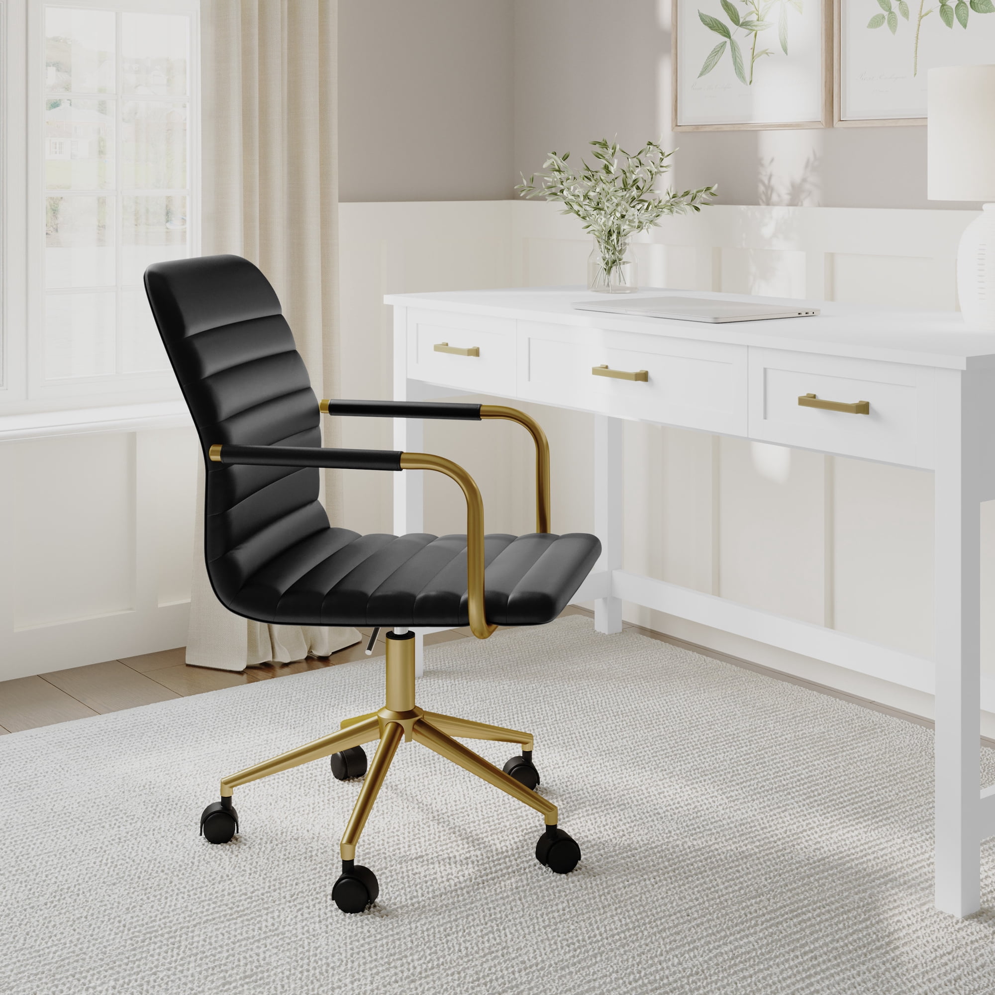 martha stewart upholstered office chair product