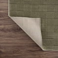 thumbnail image 4 of Hauteloom Kazuma Living Room, Bedroom Machine Washable Area Rug - Square Piles, Checkered - Gray Green, Moss Green - 4' x 6', 4 of 12