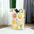 thumbnail image 6 of Yayeee Freestanding Laundry Hamper with Handle Collapsible Large Storage Basket for Clothes, Candy Lemon, 6 of 7
