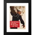 thumbnail image 2 of John Philip Falter 18x24 Black Modern Framed Museum Art Print Titled - If You Tell Where He's Going He May Never Get There! (1943), 2 of 5