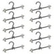 thumbnail image 1 of Perla perla percha perchero 10Pcs 30cm perla con cuentas ropa percha pantalones vestido titular con clip negro Magideal Perla perla percha perchero, 1 of 7