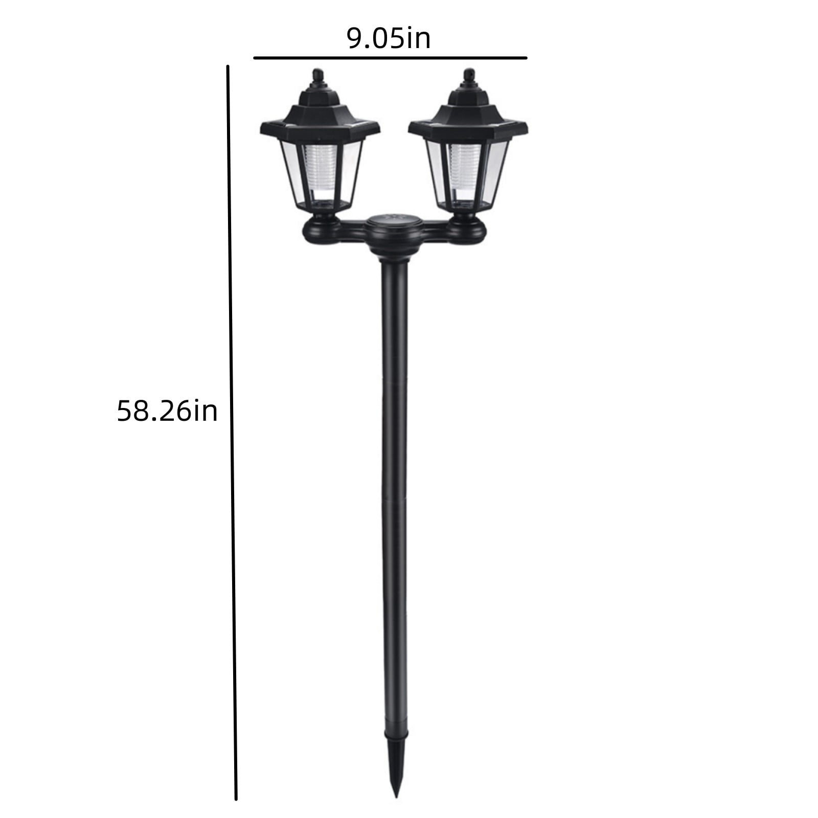 Pompotops Bright Solar Pathway Lights, IP65 Waterproof Solar Lights Outdoor Decorative, Vintage Wall Lamp Outdoor, Floor Lamp Headlights For Patio, Garden Walkway Sidewalk Driveway