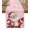 Cherry Pink, variant on Red Santa Christmas Burlap-Cotton Table Runner 36 Inches Long,Xmas Snowflake Watercolor Vintage Farmhouse Table Runners,Outdoor Dining Tablecloths Decor for Baby Shower Party Wedding 13x36