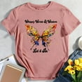 thumbnail image 4 of Women Butterfly Whisper Words Of Wisdom Let It Be T-Shirt-Rose Gold-XXL, 4 of 5