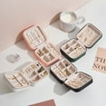 thumbnail image 3 of Caja de almacenamiento de joyas portátil para viajes, caja de almacenamiento de aretes, anillos, joyas, mini caja de almacenamiento de joyas, 3 of 6