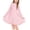 Pastel Pink, variant on Arshiner Flypigs Tween Girls Long Sleeve Fall Dresses Swiss Dot Casual Party Dress
