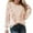 Pink, variant on Women's Casual Knitted Pullover Sweater with Elegant Fringe Tassel Details and Comfortable Crewneck Design for Everyday Wear Pink M