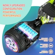 SISIGAD Hoverboard, 6.5 Two Wheel Hoverboard with LED Lights, 6.2 Mph Top Speed Self Balancing Scooter for Kids, Teens and Adults, Black Gray