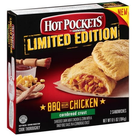 Hot Pockets Hot Pocket 2pk Ltd Ed Bbq Chicken - Walmart.com