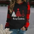 thumbnail image 2 of Elvqul Womens Sweatshirts Christmas Shirts Holiday Crewneck Sweatshirts for Women, 2 of 5