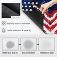 thumbnail image 3 of Patriotic US Flag Dish Drying Mats for Kitchen Counter, Star Stripes Independence Day Farmhouse Absorbent Coffee Bar Mat with Non-slip Rubber Backed Quick Drying Dish Rack Pad 12"x16", 3 of 9