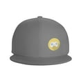 thumbnail image 3 of DouZhe Flat Brim Cap Snapback Hat, Gaming Console Gamer Prints Adjustable Gray Adult Baseball Cap, 3 of 6
