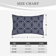 thumbnail image 4 of Pofeuu Geometry Flower Print Polyester Microfiber Plush Pillowcases, Super Soft and Cozy Pillow Case Covers with Envelop Closure（Pillow core not included）-16"x24", 4 of 6