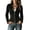 Black, variant on Women’s Lace Trim Zip Up Boho Jacket Fitted Stand Collar Vintage Outerwear Black M