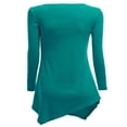 thumbnail image 3 of CHOK Tunique Longue à Manches Longues Col en V pour Femmes Robe T-Shirt, 3 of 5