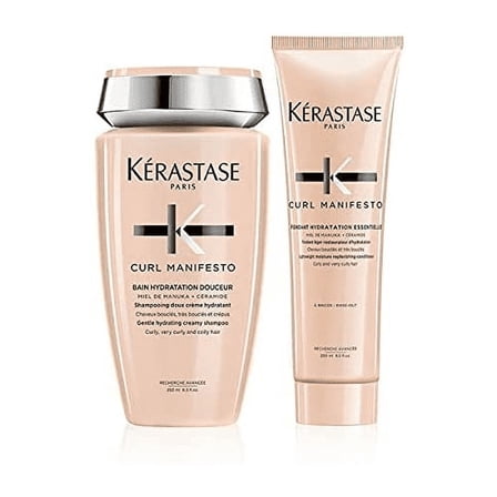 Kerastase DUO Curl Manifesto Bain Hydratation Shampoo 250ml & Curl Manifesto Fondant Hydratation Conditioner 250ml