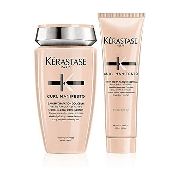 Kerastase DUO Curl Manifesto Bain Hydratation Shampoo 250ml & Curl Manifesto Fondant Hydratation Conditioner 250ml
