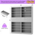 thumbnail image 6 of Homieasy 2-Pack 10-Tier Shoe Cabinet Set with 4 Drawers, 65cm Width Freestanding Organizer – for Entryway, Bedroom, Living Room,Gray, 6 of 9