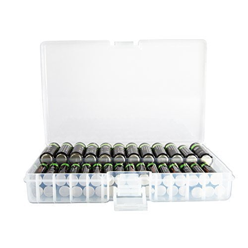 Foto&Tech Clear AA/AAA Plastic Battery Storage