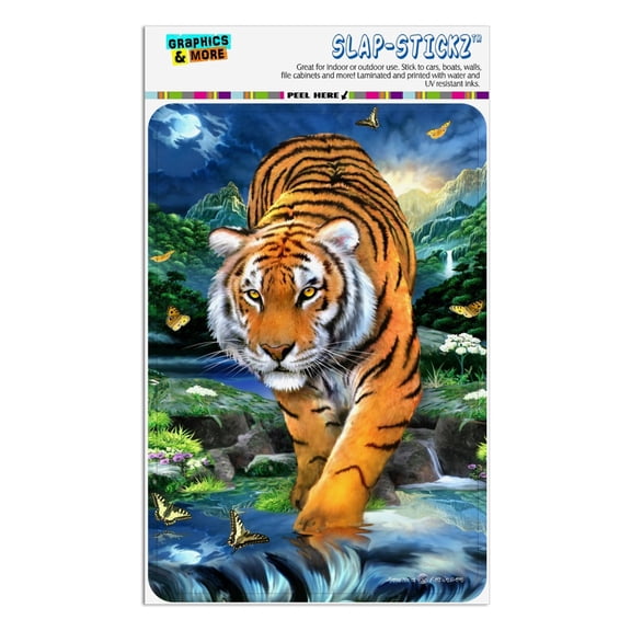 Tiger Stalking at Sunset Butterflies Home Business Office Sign