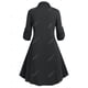 thumbnail image 2 of Vestido Camisero de Hombros Al Aire de Talla Extra con Mangas en Forma de Campanilla Rosegal  Vestidos camiseros de talla grande, 2 of 5