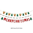 thumbnail image 3 of RKSTN Textile Pull Flags Christmas Decorations Christmas Decorations Flags Flowers Hanging Ornaments Scene Layout Lights Window Surrounding Feeling Hanging Flags Christmas Tree Small Pendants, 3 of 6
