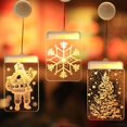 thumbnail image 3 of Led Suction Cup Light 3d Door And Window Santa Claus Elk Bells Christmas Led String Lights Snowflake New Year Economic, 3 of 6