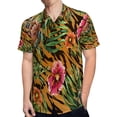 thumbnail image 4 of High Quality Hawaiian Shirts for Men Short Sleeve Aloha Beach Shirt Floral Summer Casual Button Down Shirts Blouses VSDJ3Z, 4 of 7