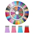 thumbnail image 3 of 100 PCS Colored 60mm Bulk Tassel Pendant DIY making supplies key Keychain Keyring Purse Gift, 3 of 9