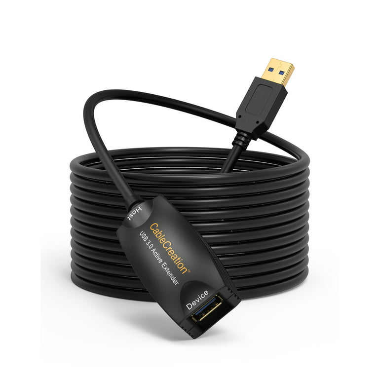CableCreation 16FT) Active USB 3.0 Extension Cable, USB 3.0 Extender USB Male to Female Repeater with Signal Booster for Oculus Rift,Xbox,PS4 and more, Black - Walmart.com