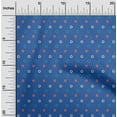 thumbnail image 1 of oneOone Cotton Cambric Blue Fabric Eyelashes|Eye & Lips Face Craft Projects Decor Fabric Printed By The Yard 56 Inch Wide, 1 of 4