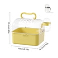 thumbnail image 4 of Portable Clear Hamster Cage with Carrying Handle, Deluxe Panoramic Habitat for Syrian Dwarf Hamsters Gerbils Mice, Ventilated Travel Carrier with Water Bottle, ABS Plastic Material, 4 of 6